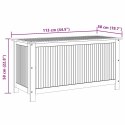 Skrzynia ogrodowa, 113x50x58 cm, lite drewno akacjowe