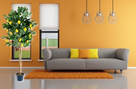 Drzewko sztuczne owocowe cytrynowe 184 cm