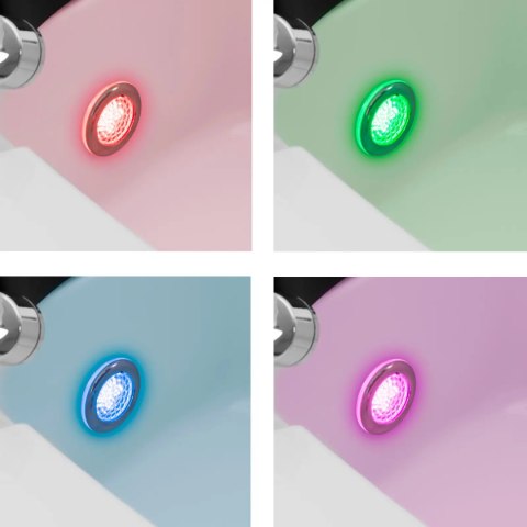 Fotel podologiczny do pedicure z funkcją masażu brodzikiem - czarny