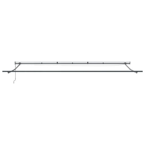 Automatyczna chowana markiza z LED Biała 600x300 cm