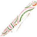 PARASOL PLAŻOWO OGRODOWY 160CM POMARAŃCZOWO ZIELONY