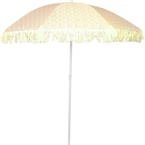 PARASOL PLAŻOWO OGRODOWY Z FRĘDZLAMI 174CM ŻÓŁTY