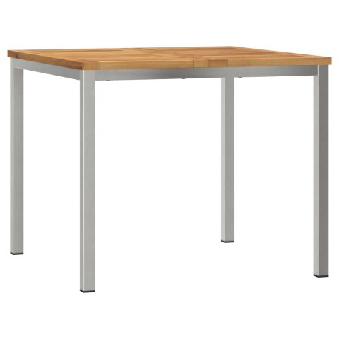 5-elementowy zestaw jadalniany z litego drewna akacjowego