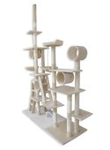 Olbrzymi drapak dla kota Plac Zabaw drzewko z legowiskiem XXL 250 cm wysoki