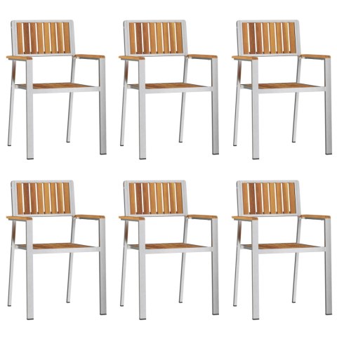 Zestaw 7-częściowy z litego drewna akacjowego