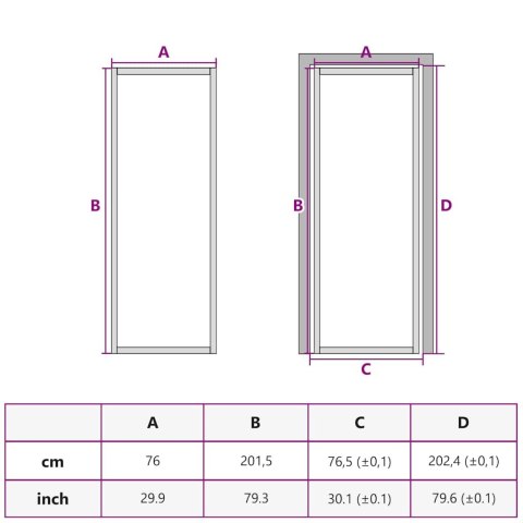 Drzwi wewnętrzne, 76x201,5 cm, czarne, matowe szkło i aluminium