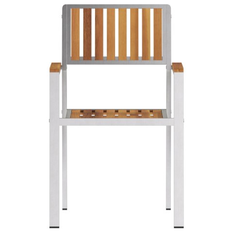 Krzesła ogrodowe 6 szt 54.5x56x87 cm Lite drewno akacjowe