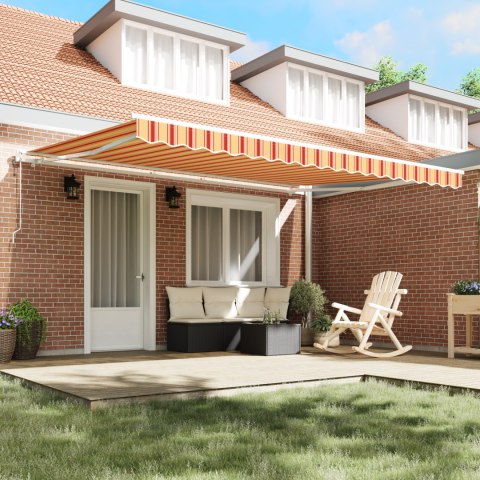 Automatyczna chowana markiza Żółta i pomarańczowa 450x350 cm