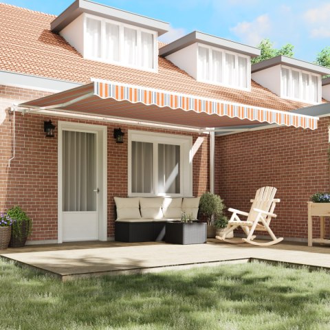 Automatyczna chowana markiza wielokolorowa 450x300 cm