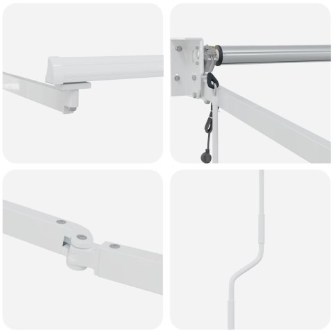 Markiza ręczna z LED Żółta i Pomarańczowa 400x350 cm