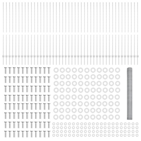 22 szt. słupków ogrodzeniowych U-Channel 150 cm stal ocynkowana