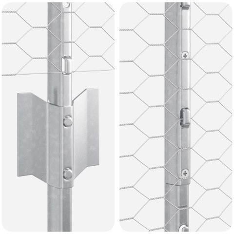 22 szt. słupków ogrodzeniowych U-Channel 150 cm stal ocynkowana