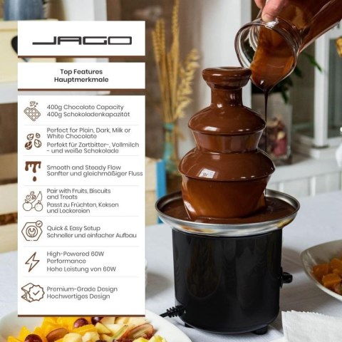 Fontanna czekoladowa 60 W, czarna