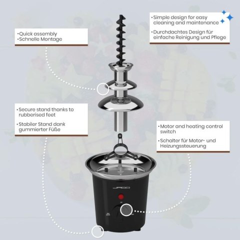 Fontanna czekoladowa 60 W, czarna