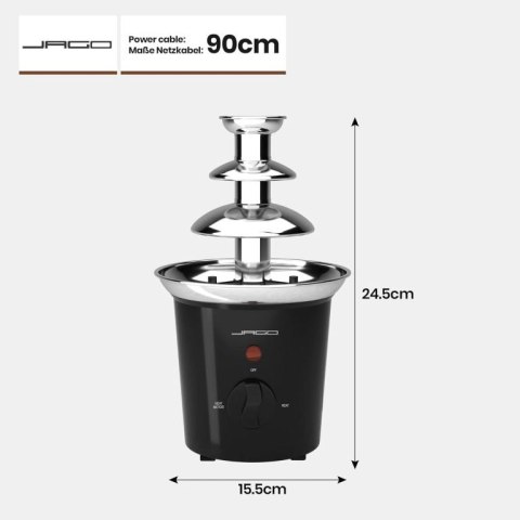 Fontanna czekoladowa 60 W, czarna