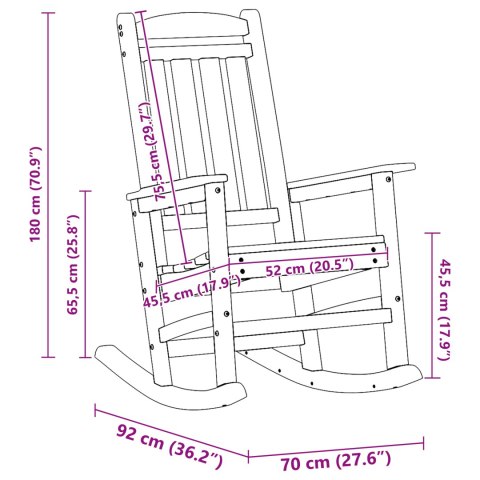 Fotele bujane 2 szt. Czarny 70x92x107,5 cm HDPE