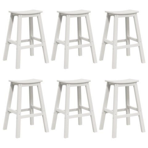 Hokery 9 szt. Białe HDPE