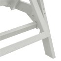 3-częściowy zestaw leżaków ogrodowych Biały HDPE