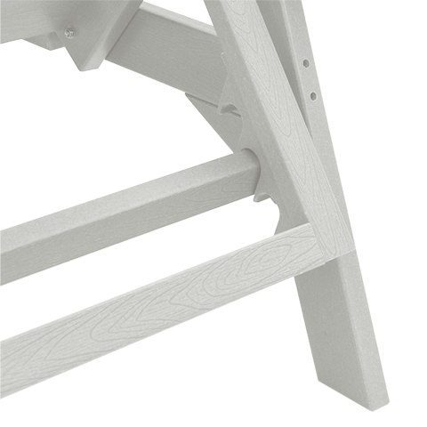 3-częściowy zestaw leżaków ogrodowych Biały HDPE