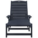 Leżaki Słoneczne 2 szt. Granatowy 162x53x98.5 cm HDPE