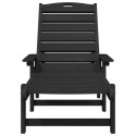 Leżaki słoneczne 2 szt. czarny 162x53x98,5 cm HDPE