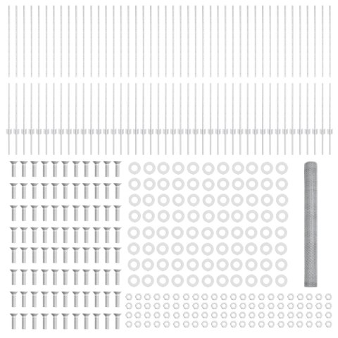 Słupki ogrodzeniowe 22 szt. U-kanał 140 cm ze stali ocynkowanej