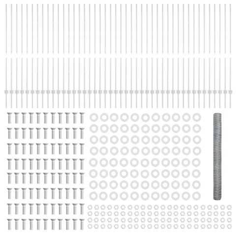 Słupy ogrodzeniowe 22 szt. U-Channel 140 cm Stal ocynkowana