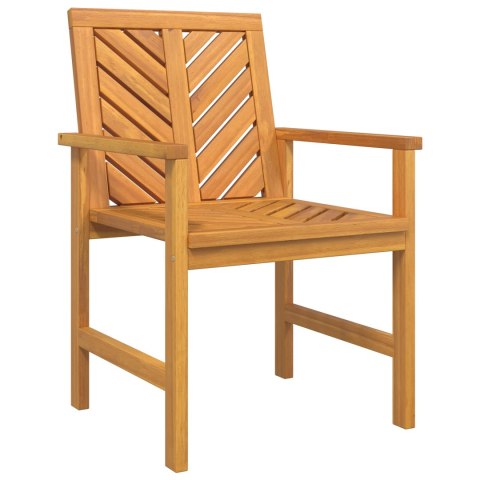 Zestaw jadalniany 5 elementów z litego drewna akacjowego