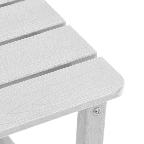 Zestaw mebli ogrodowych 3-częściowy Biały HDPE