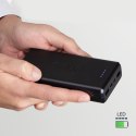 Powerbank 20000 mAh USB-A USB-C - czarny