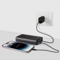 Powerbank 20000 mAh USB-A USB-C - czarny
