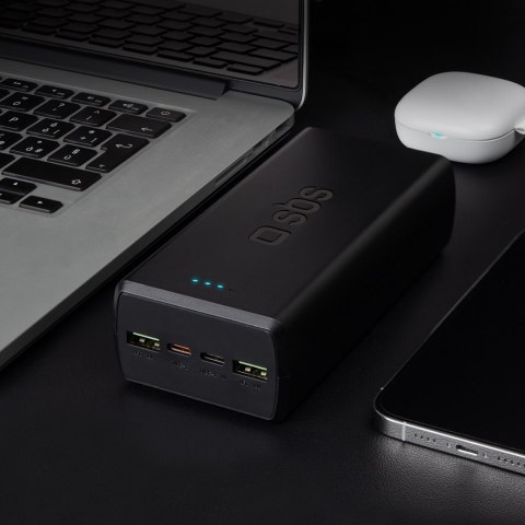Powerbank 30000 mAh USB-C USB-A - czarny