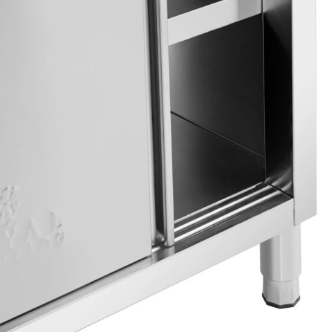 Stół blat roboczy centralny z szafką przelotową STAL 140 x 60 cm