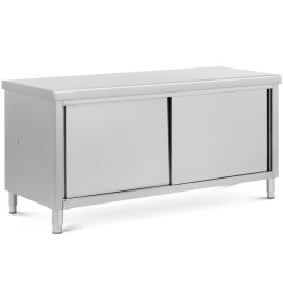 Stół blat roboczy centralny z szafką przelotową STAL 180 x 70 cm