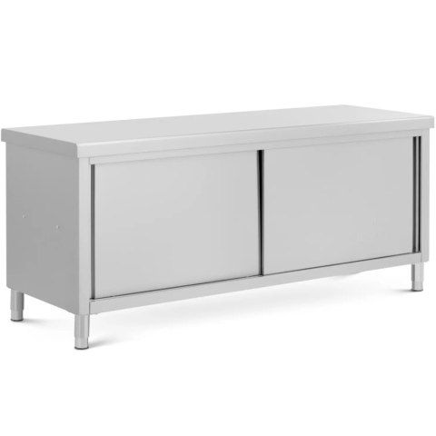 Stół blat roboczy centralny z szafką przelotową STAL 200 x 70 cm