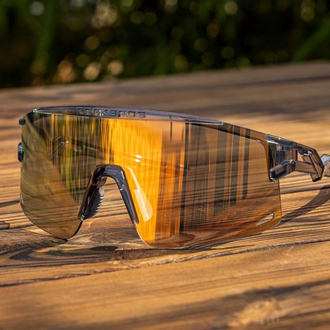 Okulary rowerowe polaryzacyjne z filtrem UV i wkładką korekcyjną - białe