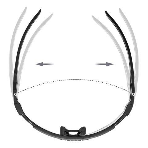 Okulary rowerowe polaryzacyjne z filtrem UV i wkładką korekcyjną - białe