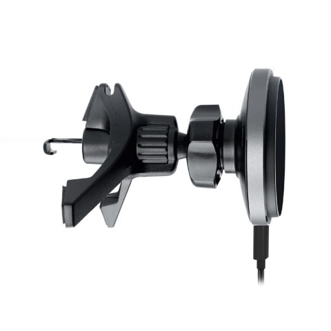 Uchwyt do smartfona z ładowarką bezprzewodową na kratkę MagSafe - czarny