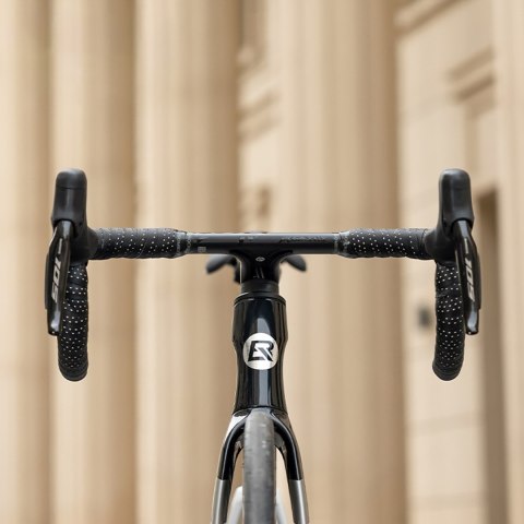 Owijka na kierownicę rowerową silikonowa perforowana - różowa