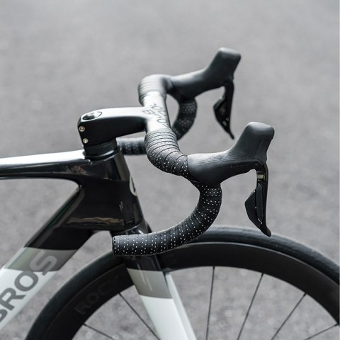 Owijka na kierownicę rowerową silikonowa perforowana - zielona