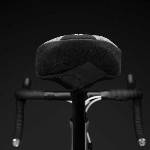 Pokrowiec nakładka na siodełko rowerowe rozmiar S - szary