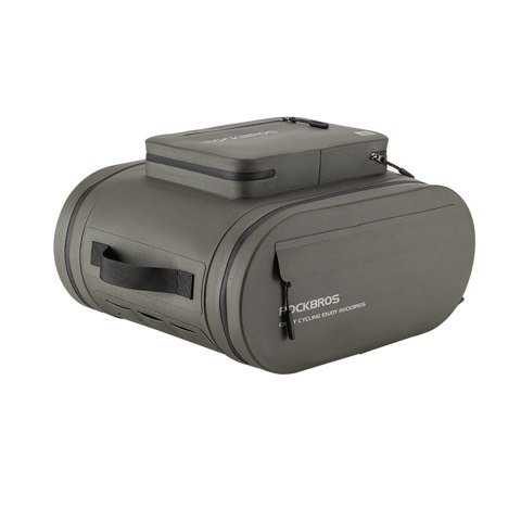 Sakwa rowerowa wodoodporna kufer na bagażnik 14l - szary