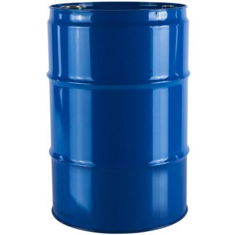 Beczka stalowa metalowa TH 216,5L z rowkami otwory 3/4'' i 2'' w wieku - granatowa