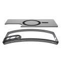 Etui na Samsung Galaxy S25 Edge Ultra Hybrid Mag z MagSafe - czarne półprzezroczyste
