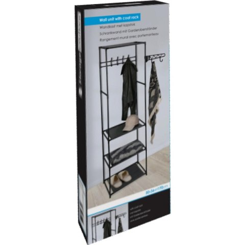 WIESZAK NA UBRANIA POJEDYNCZY I 3 PÓŁKI EXCELLENT HOUSEWARE