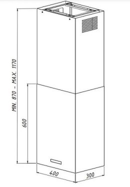 Okap AKPO WK-9 ISLA CUBERA ZŁOTY T800 M3