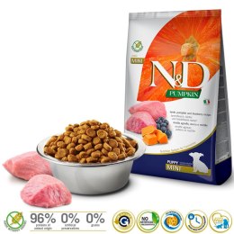 FARMINA N&D Pumpkin Lamb & Blueberry Puppy Mini - sucha karma dla szczeniąt - 7 kg