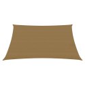 Żagiel przeciwsłoneczny, 160 g/m², taupe, 3/4x2 m, HDPE