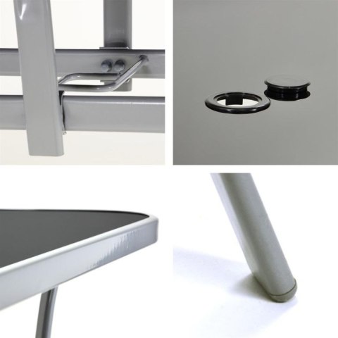 Komplet mebli ogrodowych 7 szt. antracyt