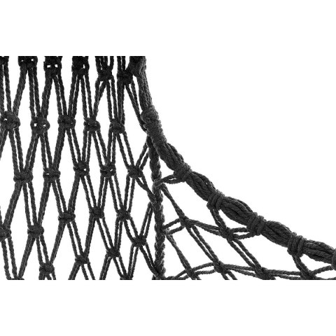 HAMAK AŻUROWY FOTEL WISZĄCY 60x60x120CM Z PODUSZKĄ CIEMNO SZARY